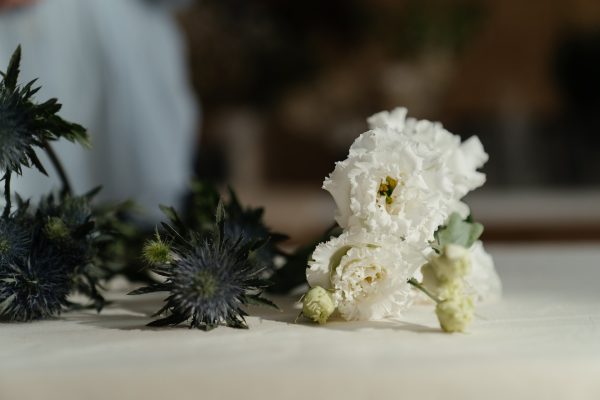 Yellow Rose & Lavender Hand-Tied